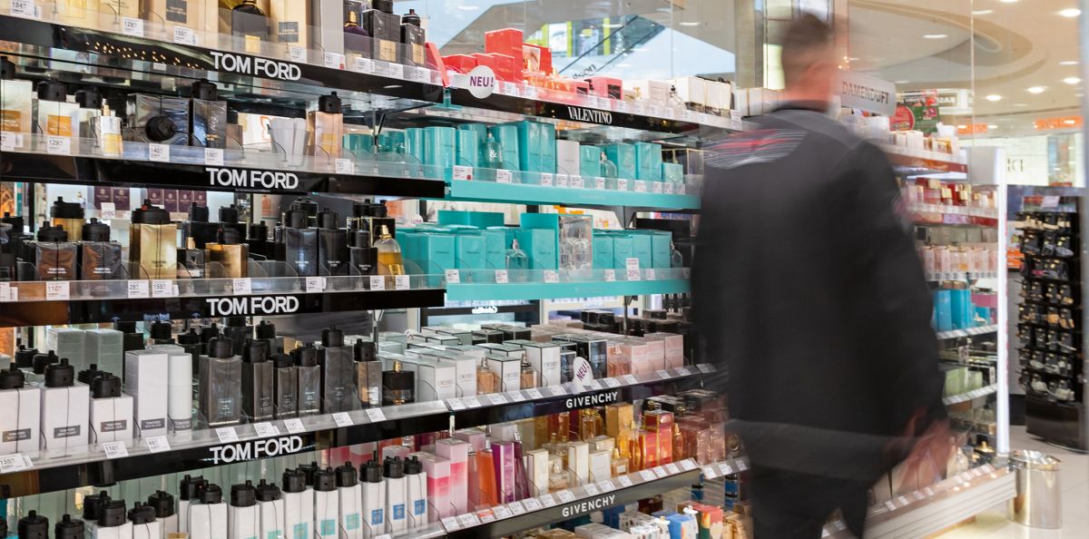 Acryldisplay Müller Markt