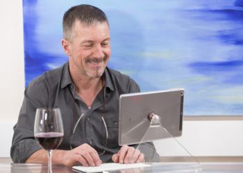 Arbeiten mit dem Tablet-Halter