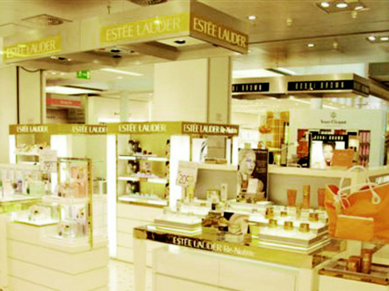 Estee Lauder Plexiglas Gold