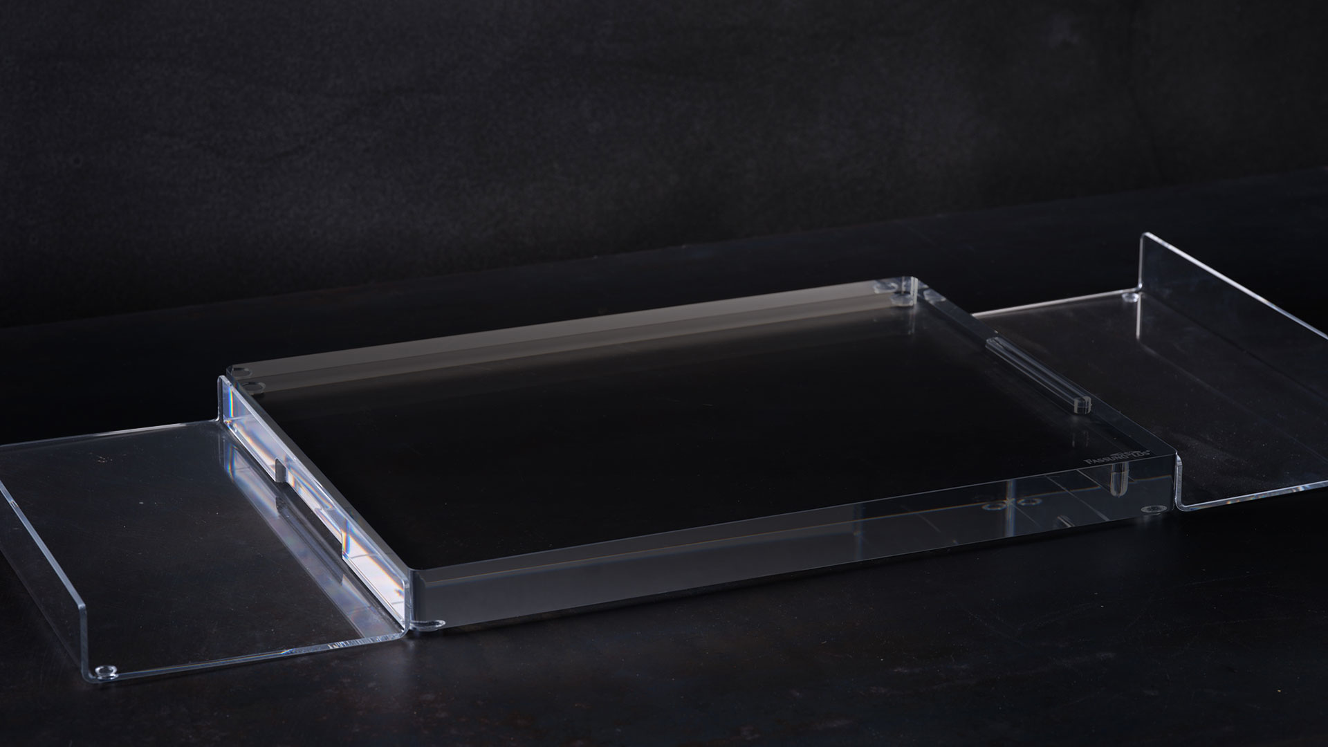 Schneidebrett-Auffangschalen aus Acrylglas