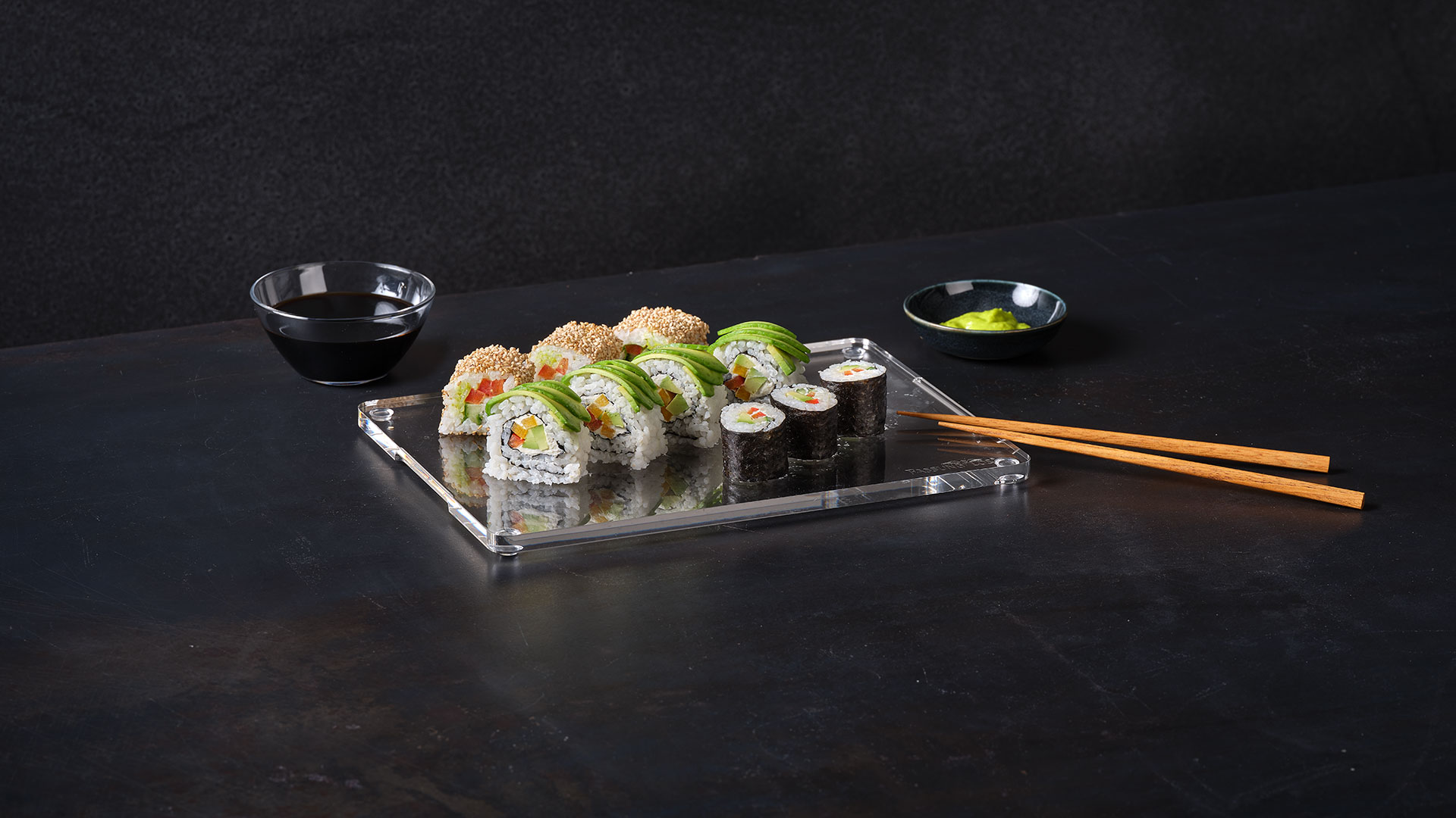 SERVIERBRETT SCHWARZ