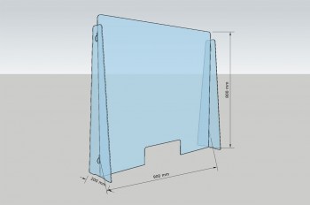 Spuckschutz aus Acrylglas / Plexiglas®
