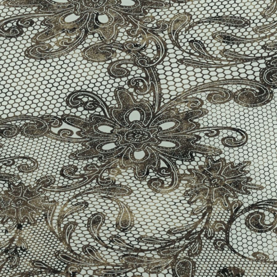 Designoberfläche LACE White/Vintage Brown