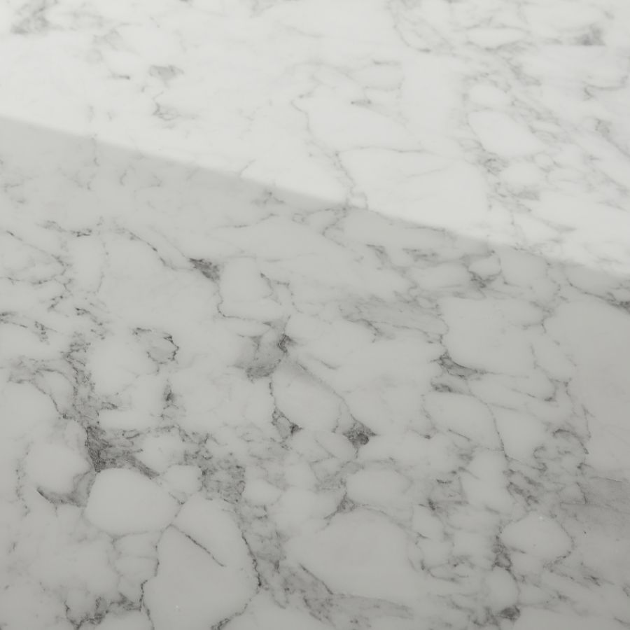 Acrylglas mit Designoberfläche MARBLE white