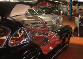 Schutzverglasung Mercedes 300 SL / acrylic cover 